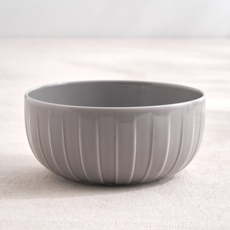 Table Stories Pleated Porcelain Cereal Bowl - 750ml