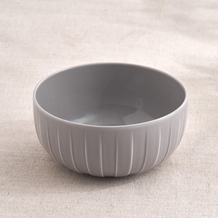 Table Stories Pleated Porcelain Cereal Bowl - 750ml