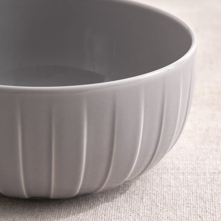 Table Stories Pleated Porcelain Cereal Bowl - 750ml