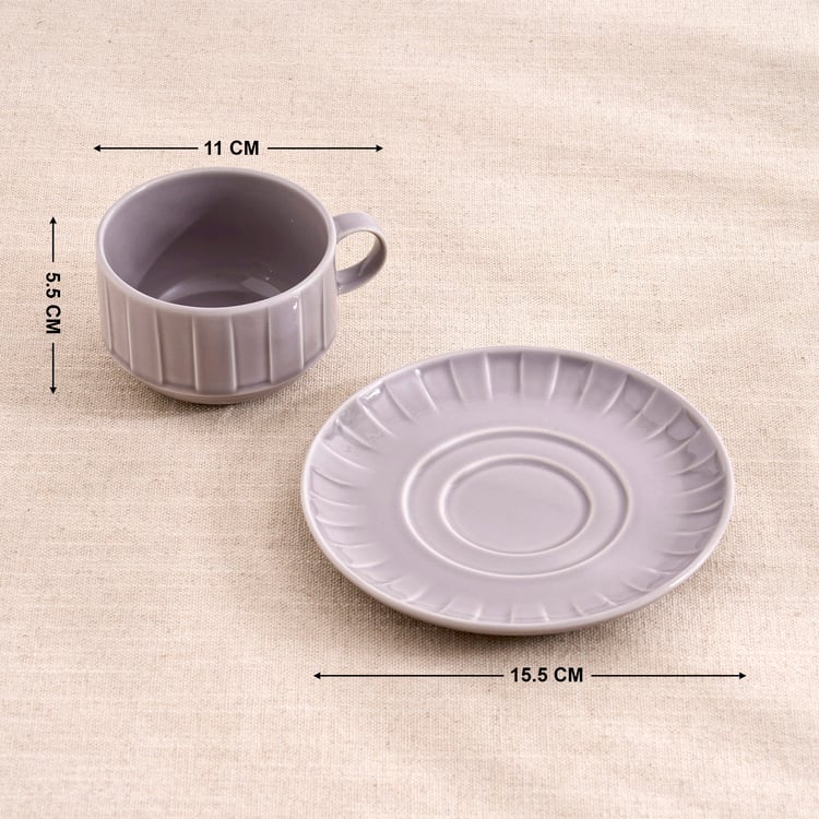 Table Stories Porcelain Cup and Saucer - 250ml