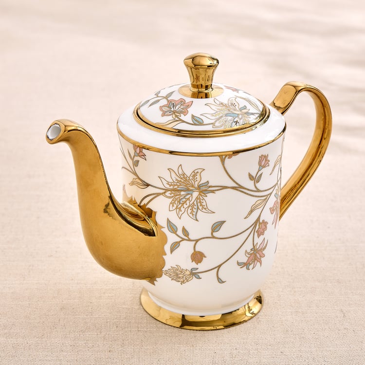 Ebony Georgian 15Pcs Bone China Tea Set