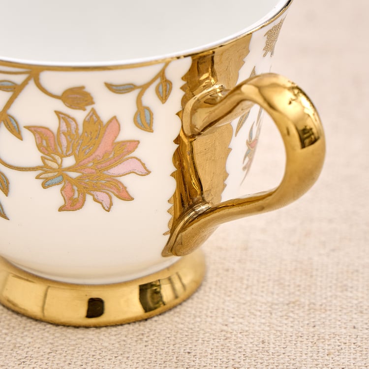 Ebony Georgian 15Pcs Bone China Tea Set