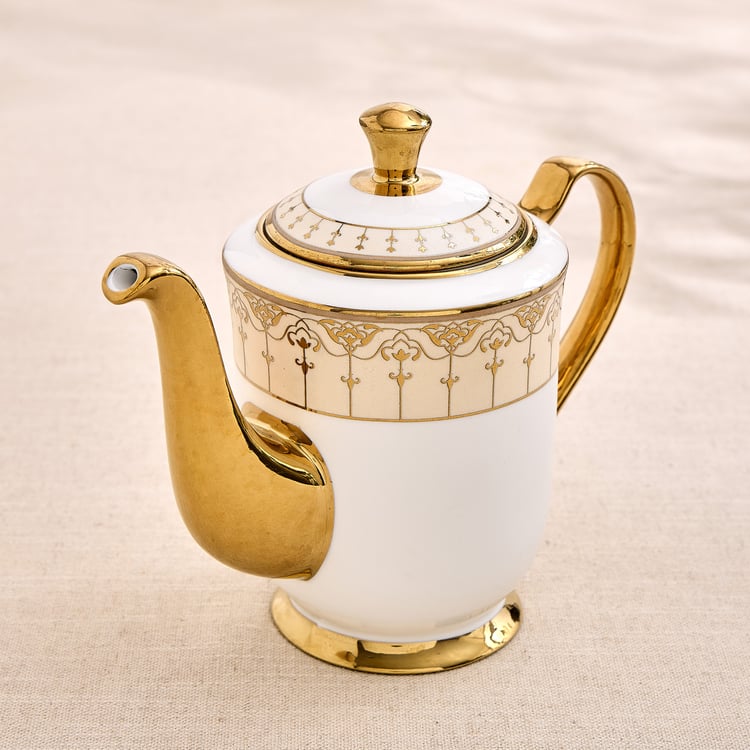 Ebony Georgian 15Pcs Bone China Tea Set
