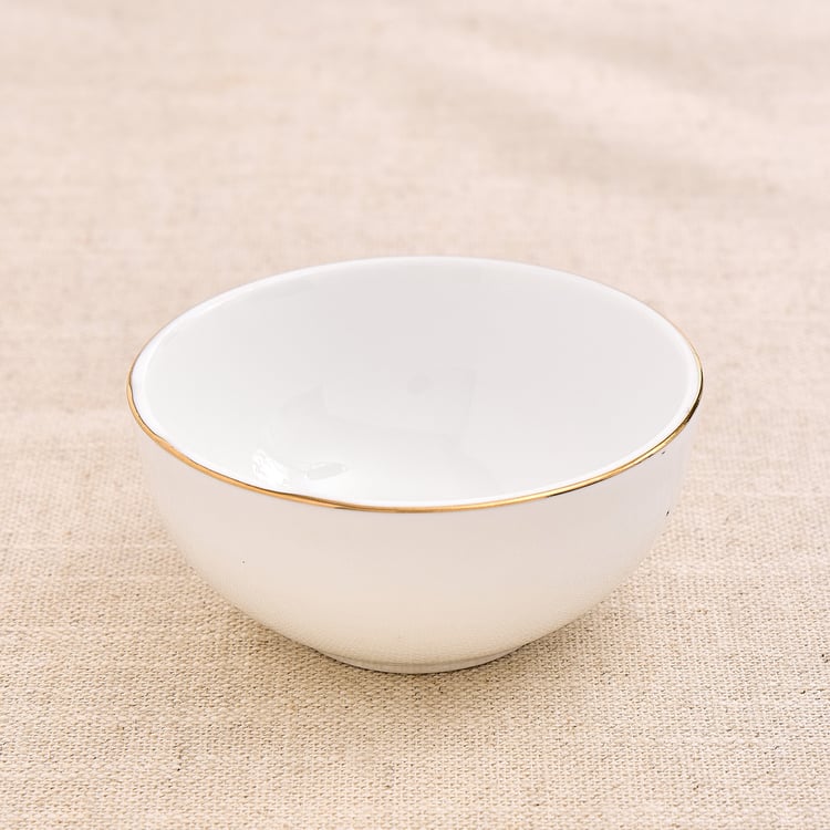 Marshmallow Ext Set of 2 Porcelain Thali Bowls - 150ml