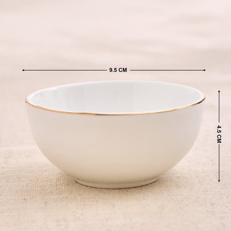 Marshmallow Ext Set of 2 Porcelain Thali Bowls - 150ml