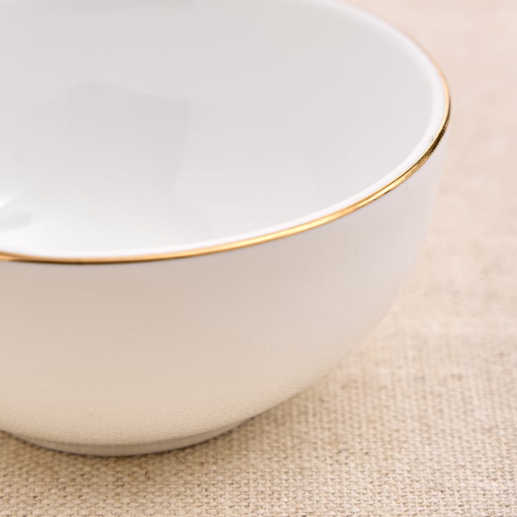 Marshmallow Ext Set of 2 Porcelain Thali Bowls - 150ml