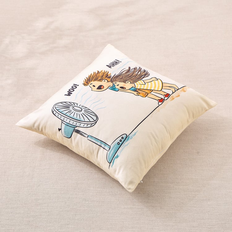 Little Bonds Printed Filled Cushion - 45x45cm