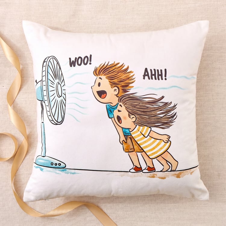 Little Bonds Printed Filled Cushion - 45x45cm