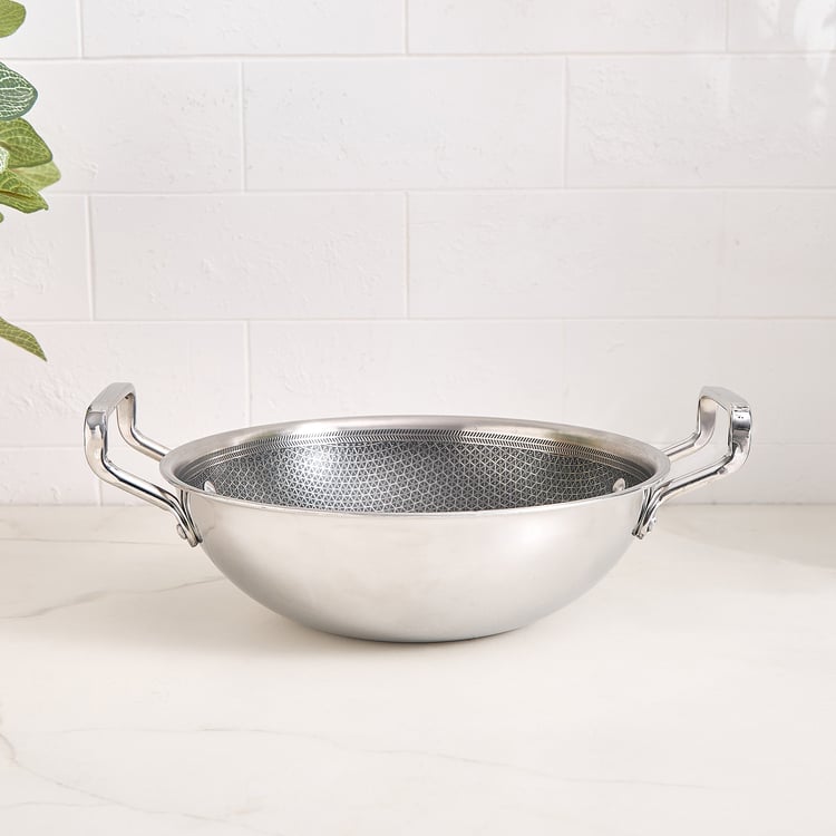 Terra Tales Lavin Triply Stainless Steel Non-Stick Kadhai - 2.7L