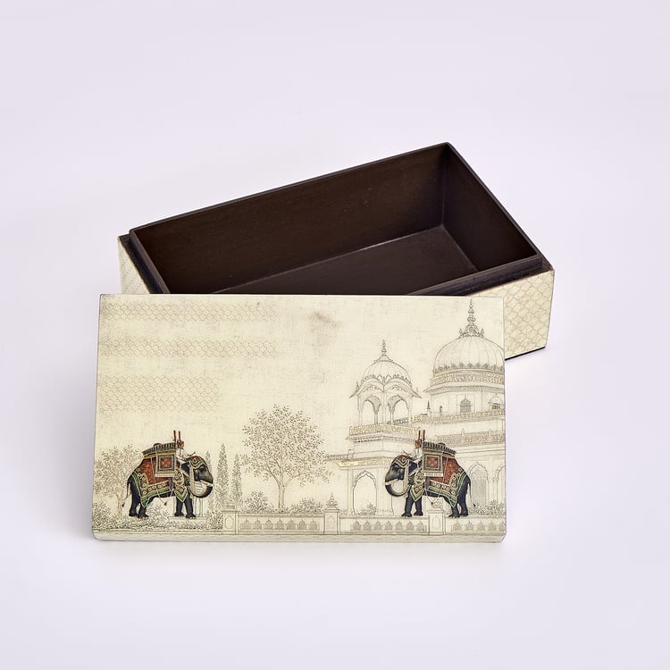 Oravelle Wooden Printed Trinket Box