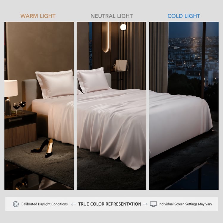 STOA PARIS Date Night Satin 300TC 3Pcs King Bedsheet Set