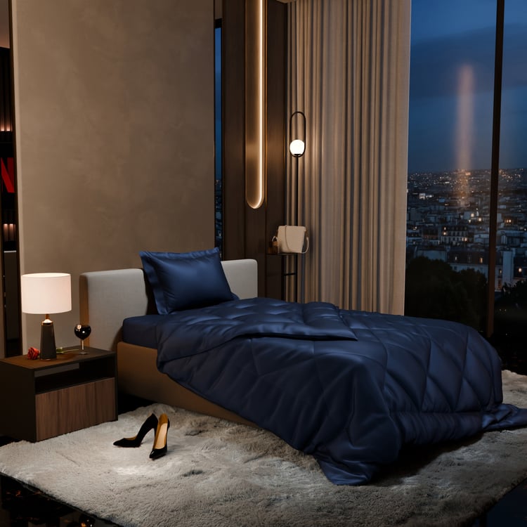 STOA PARIS Date Night Satin Quilted Single Comforter