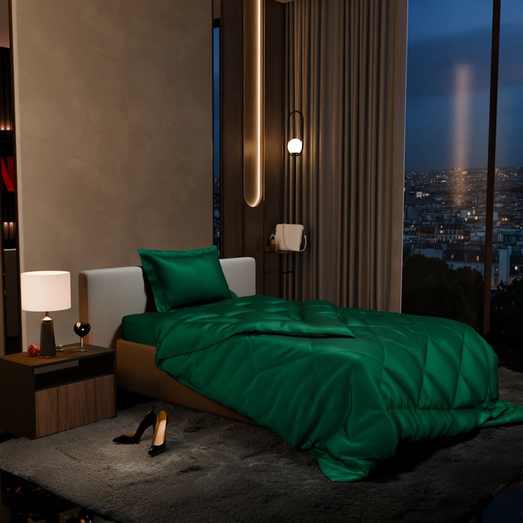STOA PARIS Date Night Satin Quilted Single Comforter