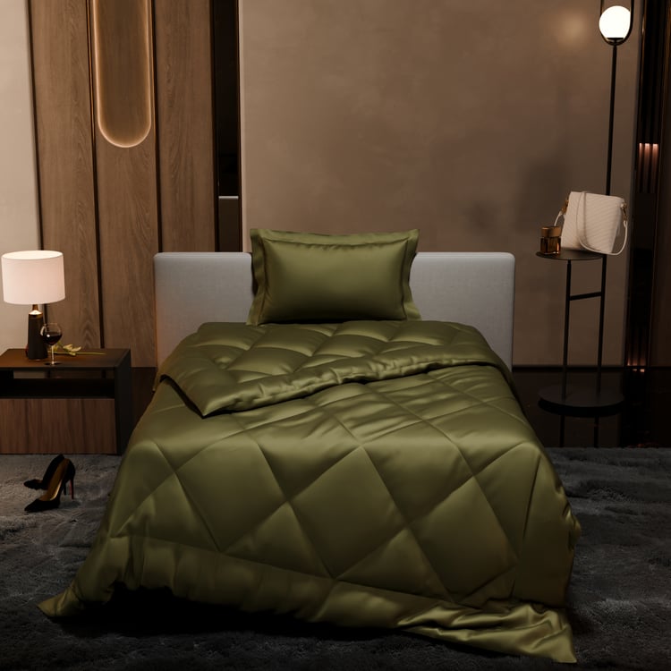 STOA PARIS Date Night Satin Quilted Single Comforter