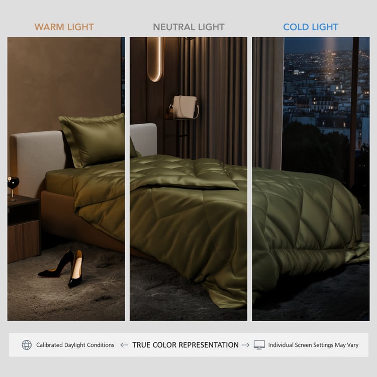 STOA PARIS Date Night Satin Quilted Single Comforter