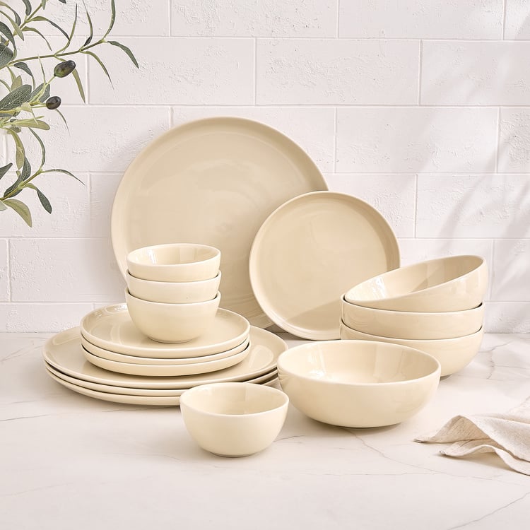 Crafted Glaze 16Pcs Porcelain Dinner Set