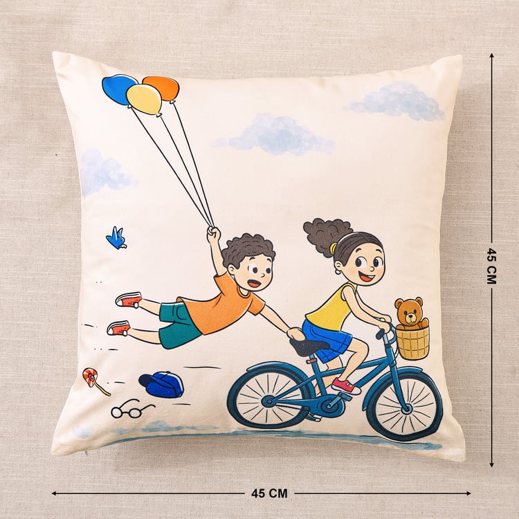 Little Bonds Printed Filled Cushion - 45x45cm