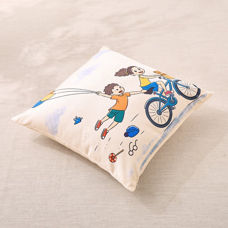 Little Bonds Printed Filled Cushion - 45x45cm