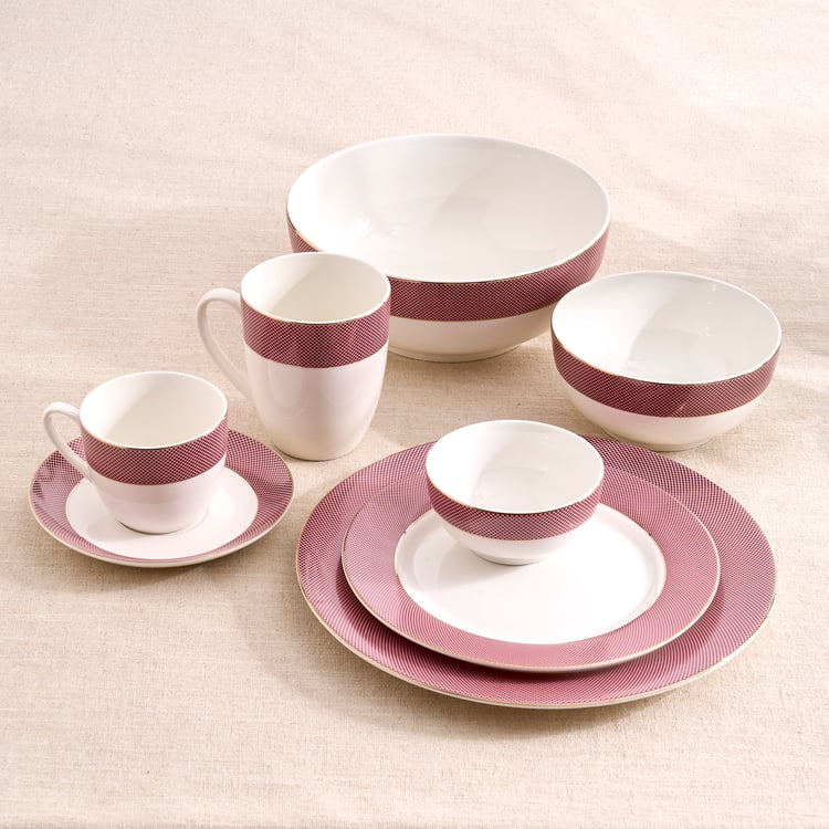 Garnet Amara New Bone China Cup and Saucer - 350ml