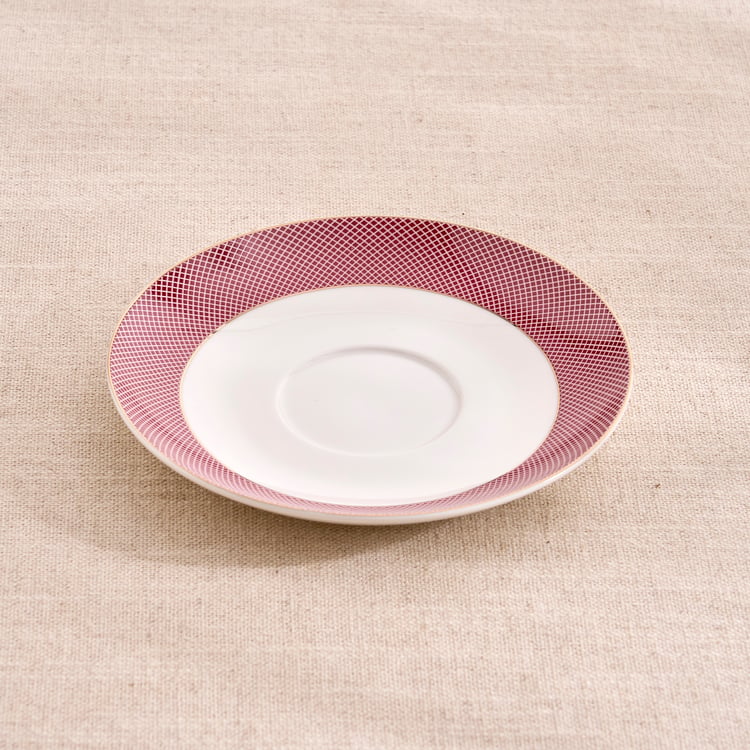 Garnet Amara New Bone China Cup and Saucer - 350ml