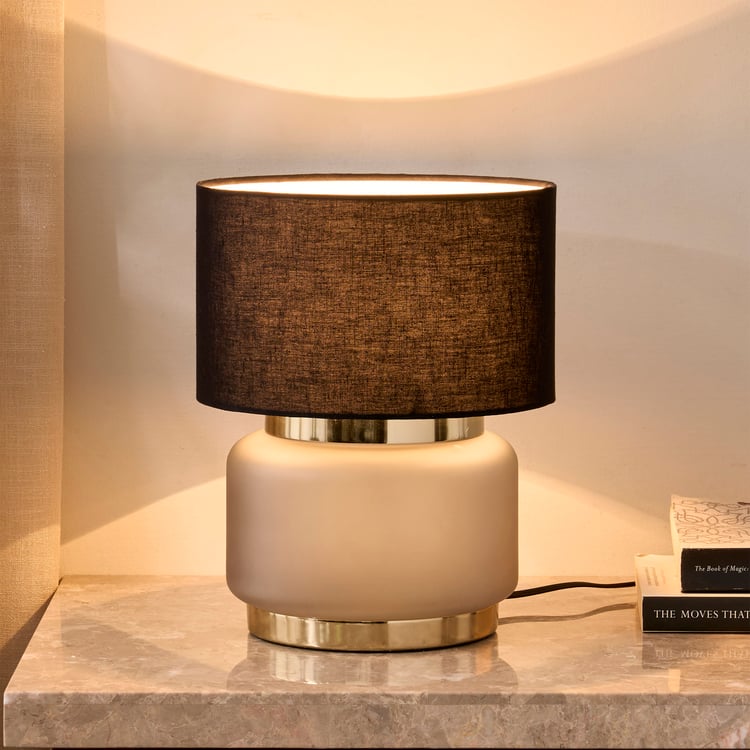 Table Glass Fitting Tools Buy Geomuse Fluted Glass Table Lamp from Home Centre at just INR 3999.0