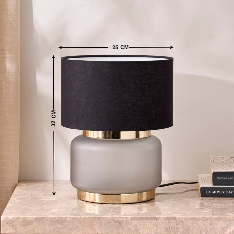 Table Glass Fitting Tools Buy Geomuse Fluted Glass Table Lamp from Home Centre at just INR 3999.0