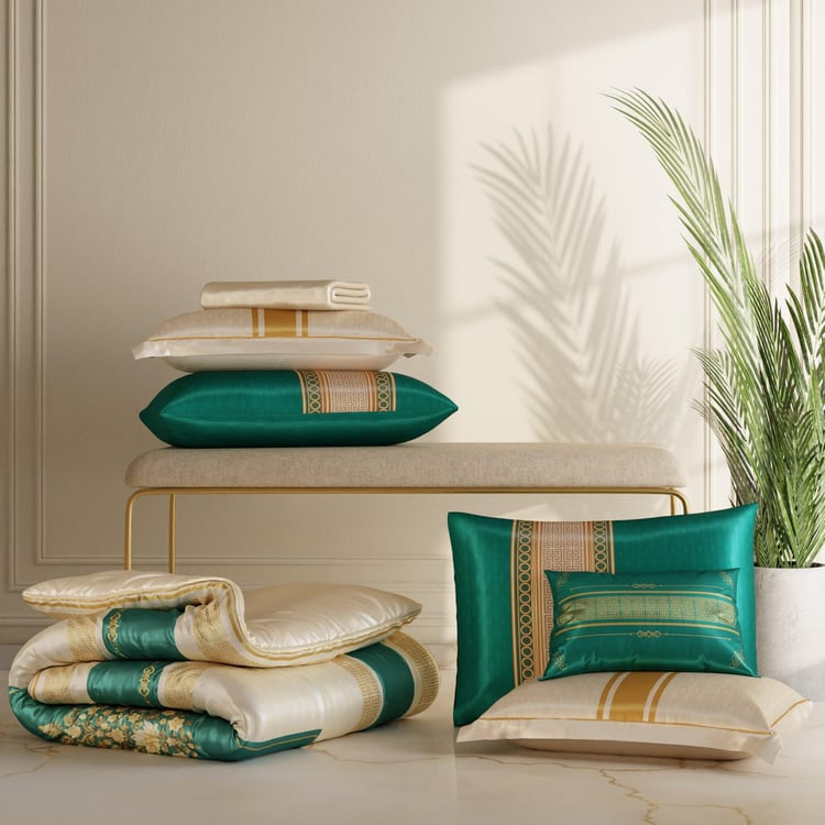 STOA PARIS Coronation Satin 7Pcs Double Bed-In-A-Bag Set