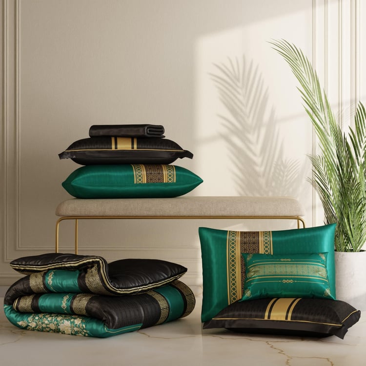 STOA PARIS Coronation Satin 7Pcs Double Bed-In-A-Bag Set