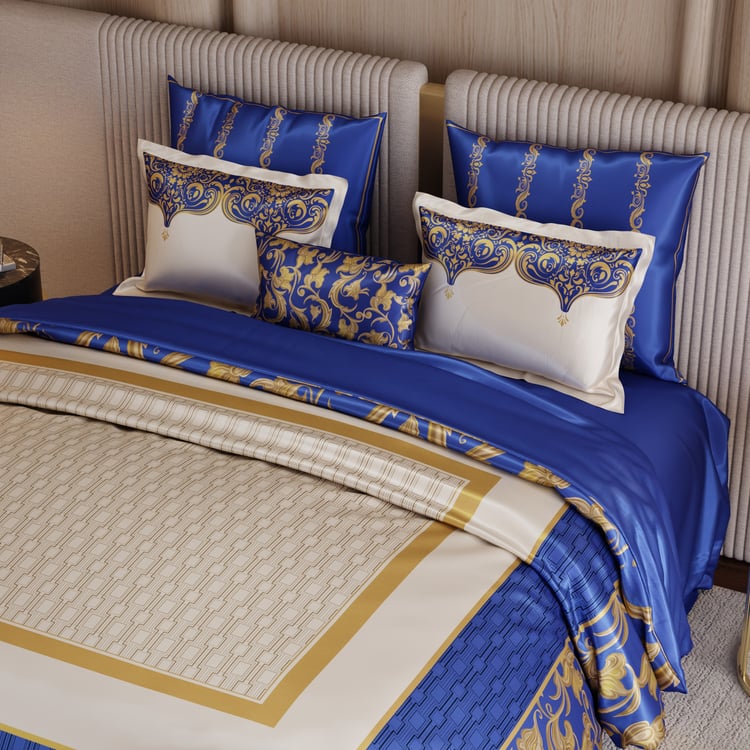 STOA PARIS Coronation Satin 7Pcs Double Bed-In-A-Bag Set