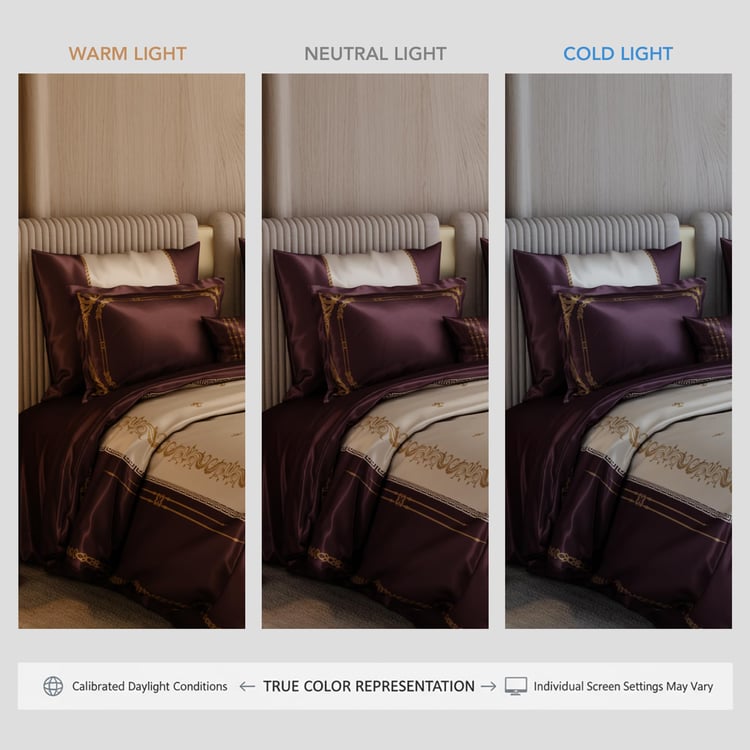 STOA PARIS Coronation Satin 7Pcs Double Bed-In-A-Bag Set
