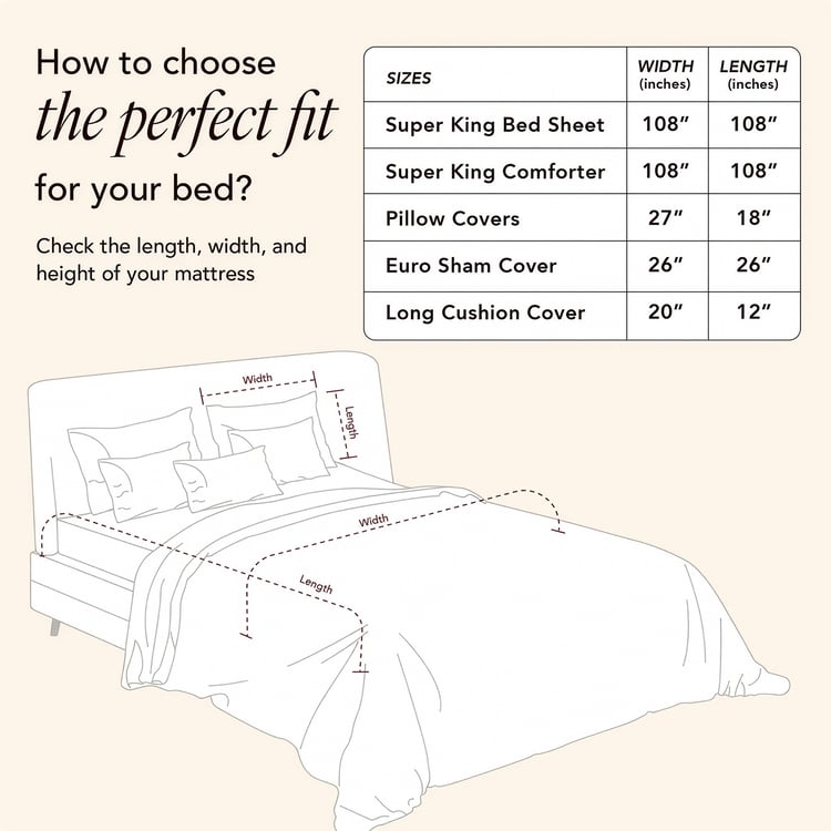 STOA PARIS Coronation Satin 7Pcs Double Bed-In-A-Bag Set