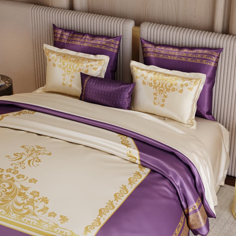 STOA PARIS Coronation Satin 7Pcs Double Bed-In-A-Bag Set