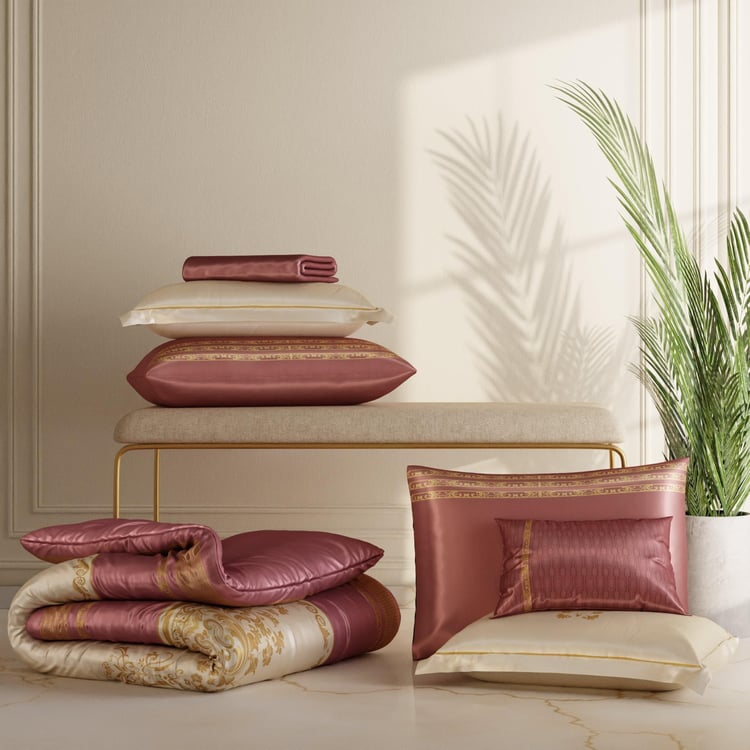 STOA PARIS Coronation Satin 7Pcs Double Bed-In-A-Bag Set