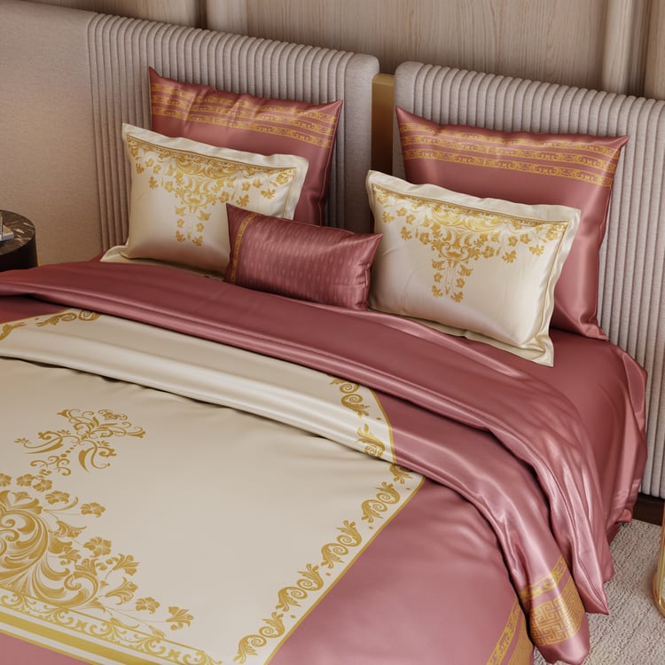 STOA PARIS Coronation Satin 7Pcs Double Bed-In-A-Bag Set