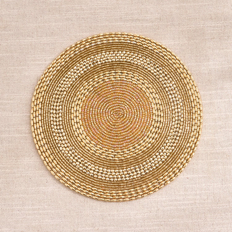 Halcyon Glass Glass Beaded Trivet