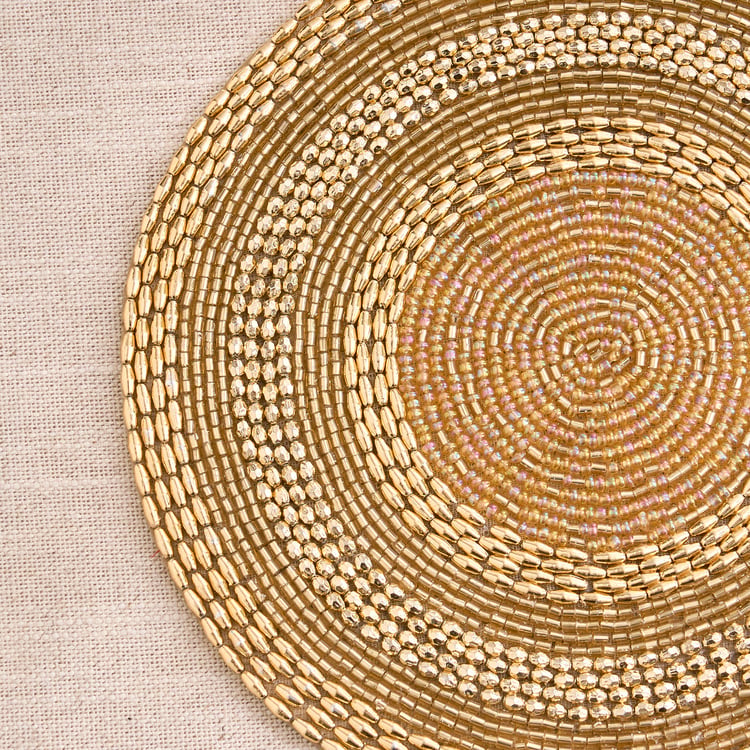 Halcyon Glass Glass Beaded Trivet