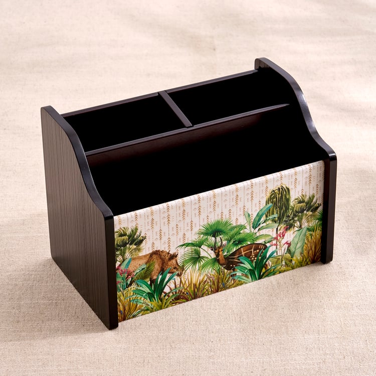 Oakland Safari Wooden Printed Multipurpose Organiser