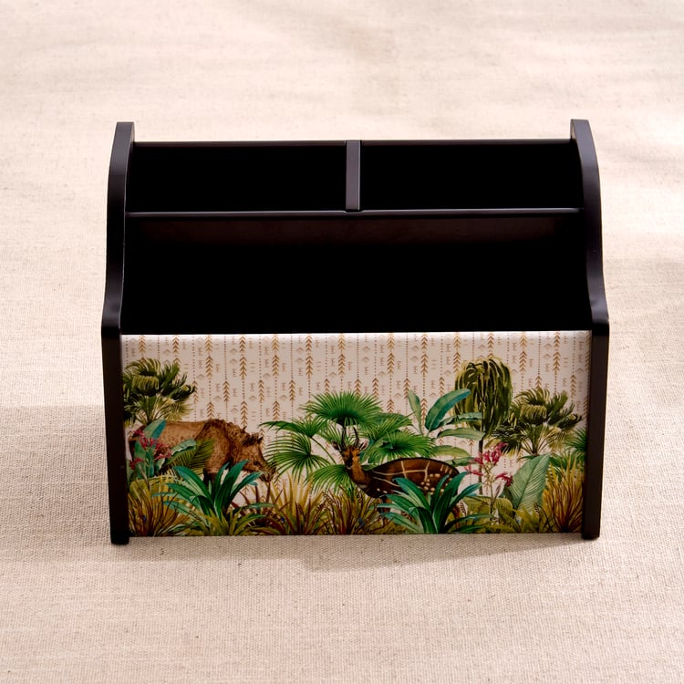 Oakland Safari Wooden Printed Multipurpose Organiser