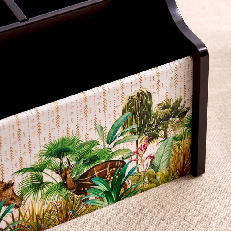 Oakland Safari Wooden Printed Multipurpose Organiser