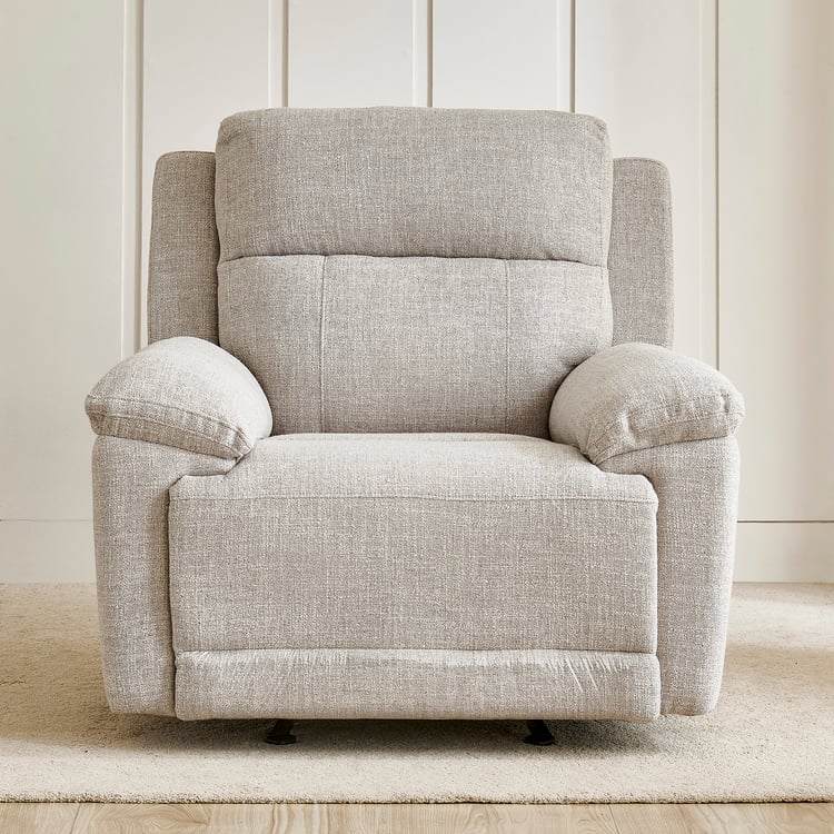 Lambert Fabric 1-Seater Electric Rocking Recliner - Beige