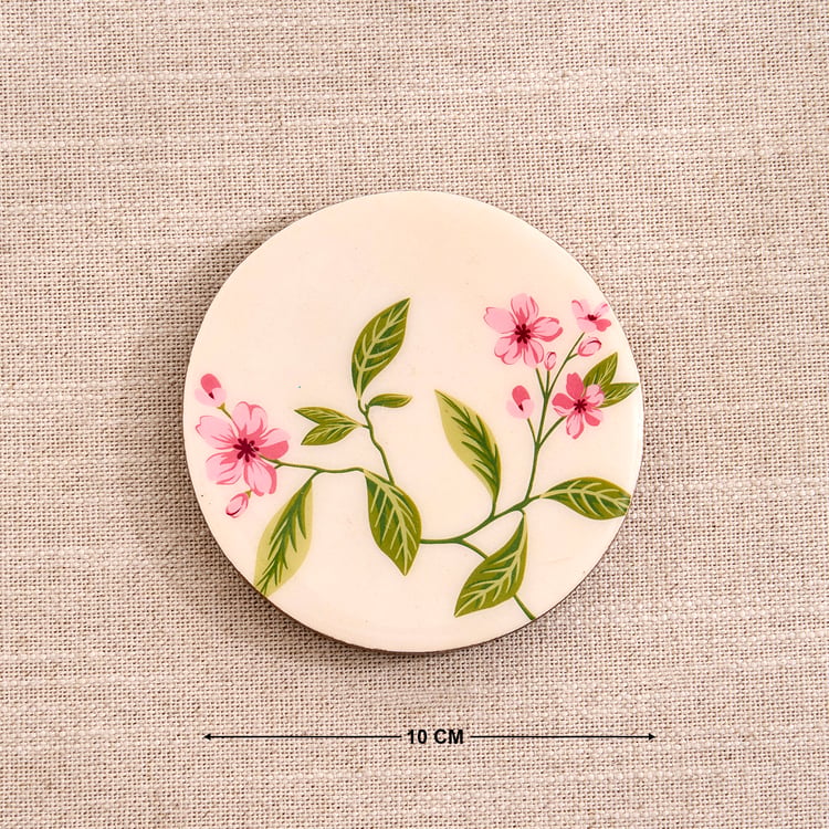Royal Garden Set of 4 Mango Wood Floral Print Coasters