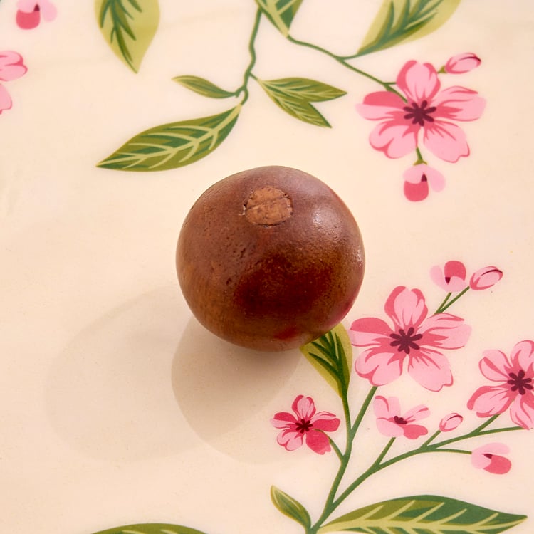 Royal Garden Mango Wood Printed Roti Box with Lid