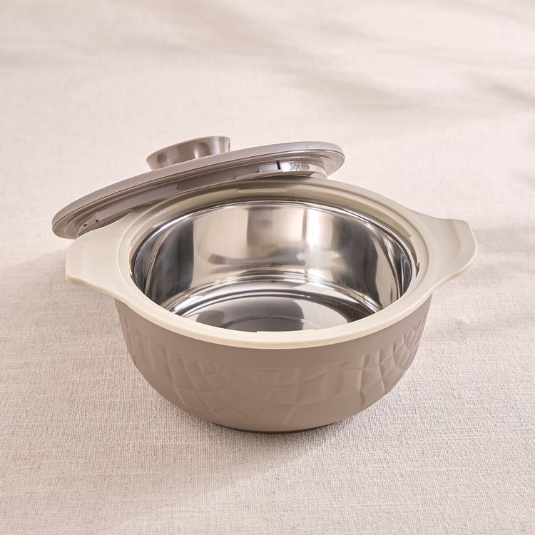 Elegance Set of 3 Polypropylene Embossed Casseroles with Lids