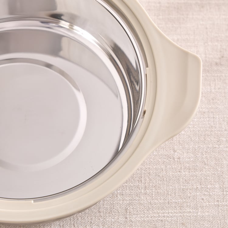 Elegance Set of 3 Polypropylene Embossed Casseroles with Lids