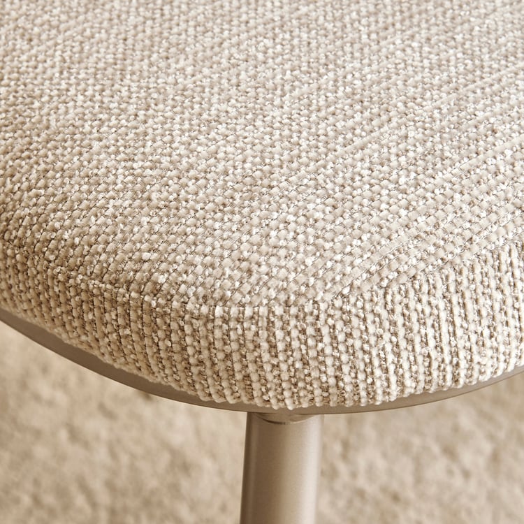 Inara Set of 2 Fabric Dining Chairs - Cream