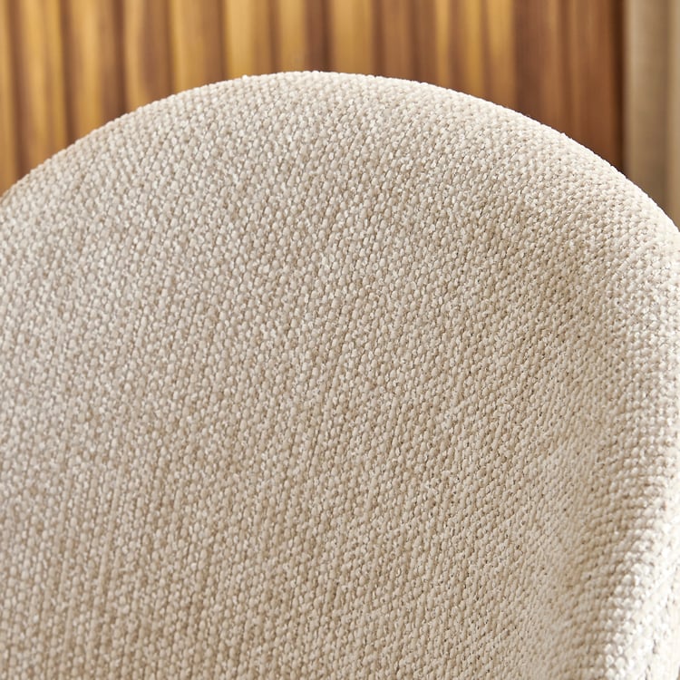 Inara Set of 2 Fabric Dining Chairs - Cream