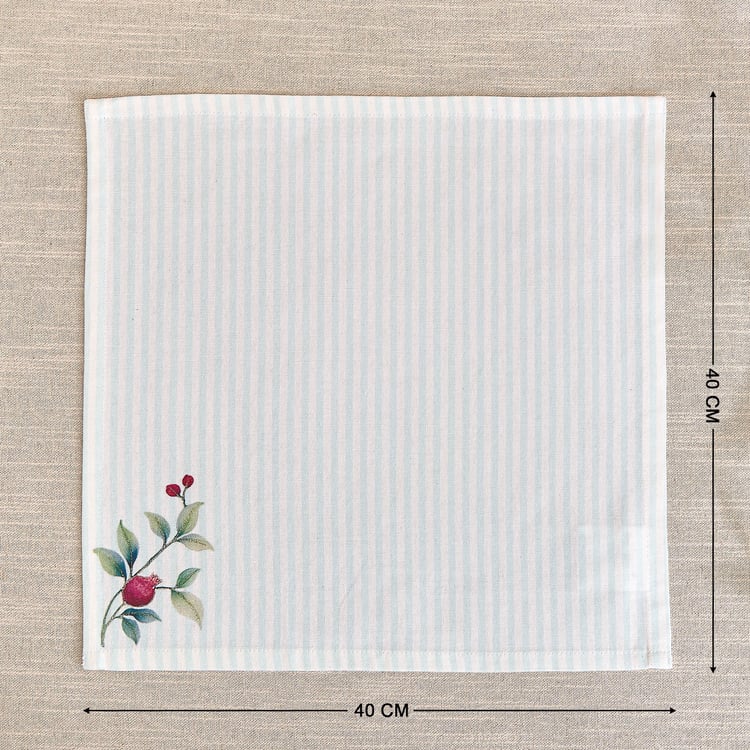 India Inspired Anar Set of 2 Cotton Striped Napkins