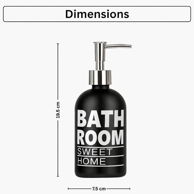 LUXE HOME Glass Printed Multi-Purpose Pump Dispenser - 250ml