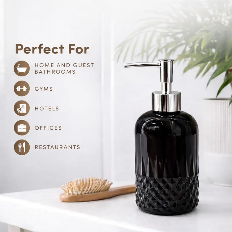 LUXE HOME Glass Multi-Purpose Pump Dispenser - 250ml