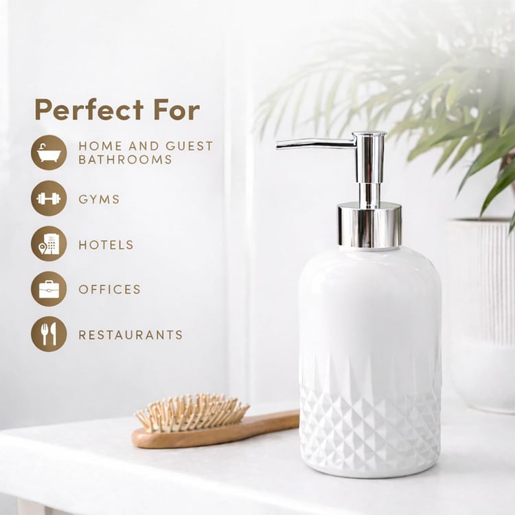 LUXE HOME Glass Soap Dispenser - 250ml